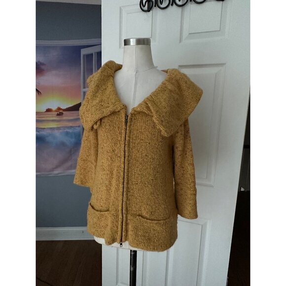 Fever Cardigan Beige full zip Medium - Picture 1 of 7